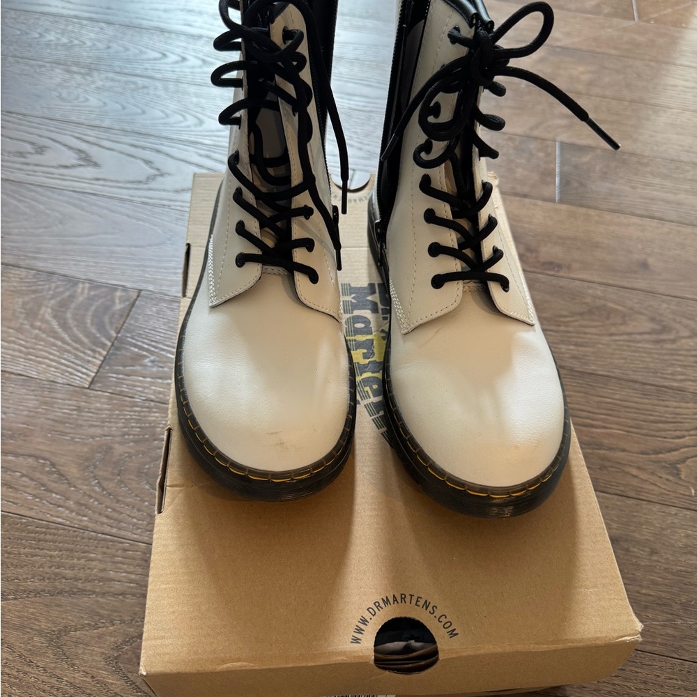 Dr. Martens Women's White Combat Boots